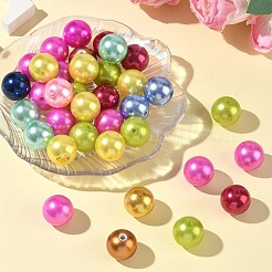 Абс пластмасса имитация жемчужина круглые бусины&nbsp;SACR-S074-20mm-M