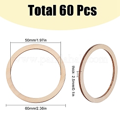 60 шт. лазерная резка деревянных фигур WOOD-SC0001-79