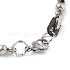 Collana e braccialetti con catena a maglie rotonde e ad arco in acciaio inossidabile 201 con placcatura sotto vuoto in PVD&nbsp;SJEW-G083-13EBP