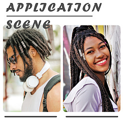 30 шт. 3-цветные алюминиевые бусины для покрытия стойки ALUM-TA0001-04