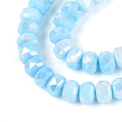 Антикоррозийные гальванические стеклянные бусины GLAA-T025-6mm-11B