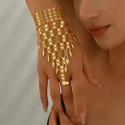 Элегантные латунные браслеты в стиле Ближнего Востока с монетами для женщин WZ0835