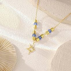 Ожерелья из нержавеющей стали с подвеской в виде солнца для женщин FS-WG92E1C-01