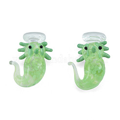 Ручной работы ухабистым Шарики Lampwork&nbsp;LAMP-N029-022B