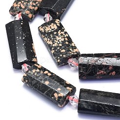Granos de obsidiana de copos de nieve naturales hebras&nbsp;G-E530-16M
