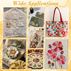 Прозрачный акриловый шаблон для шитья&nbsp;AJEW-NB0007-10D