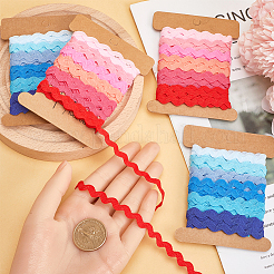 4 карточка 2 стиля полиэстеровая волнистая бахрома отделочная лента&nbsp;DIY-GF0009-48H