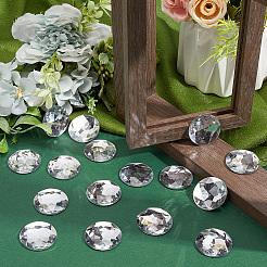 100 cabochon di strass acrilico&nbsp;TACR-CY0001-01B