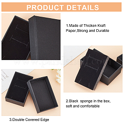 Красно-бумажные картонные шкатулки для драгоценностей CBOX-BC0001-16