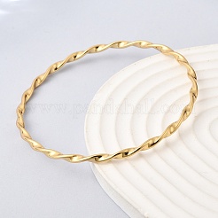 Браслеты из витой веревки из нержавеющей стали 304 для женщин&nbsp;BJEW-D408-07G