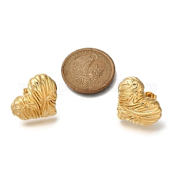 Серьги-гвоздики из нержавеющей стали 304 EJEW-P298-02A-G