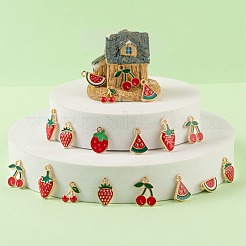 140 шт. 7 стильные подвески из светлого золотого сплава с эмалью&nbsp;ENAM-LS0001-65