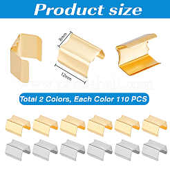 220 шт. 2-х цветные железные концы ленты&nbsp;IFIN-PH0002-40