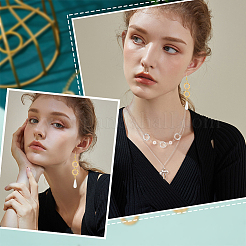 60 шт. 2-х цветные подвески-соединители из нержавеющей стали 304&nbsp;STAS-PH0005-12