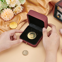 Ящик для хранения из искусственной кожи с бархатной внутри CON-WH0095-77A-01