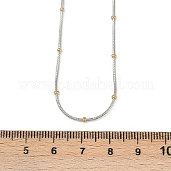 Ожерелья из круглой цепочки-змейки из нержавеющей стали 304 для женщин NJEW-K288-01GP