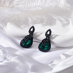 1 пара сережек-гвоздиков из сплава в форме капли для женщин&nbsp;EJEW-LP0001-89