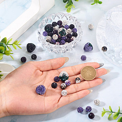 9 стиль полимер ручной работы со стразами глиняные бусины&nbsp;CLAY-BT0001-07