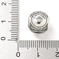 Латунные прозрачные фианиты европейские бусины FIND-M049-01AS-09