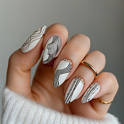 Modelli per nail art fai da te in acciaio inossidabile&nbsp;MRMJ-WH0092-030