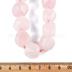 Натуральные самородки розового кварца бусины ожерелья для женщин мужчин NJEW-K388-01A