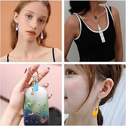 10шт 5 цвета прозрачные подвески из смолы&nbsp;RESI-YW0005-28