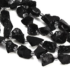 Rohe raue natürliche schwarze Turmalinperlenstränge&nbsp;GG-CBA0B77-A05-01