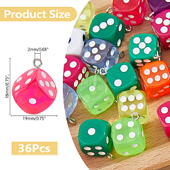 36 шт. подвески из эпоксидной смолы&nbsp;FIND-DC0006-46