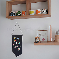 2 organizer portaoggetti da parete in cotone con spilla&nbsp;AJEW-CP0010-43A