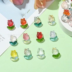 100шт 2 стиля прозрачные стеклянные бусины GLAA-YW0003-44