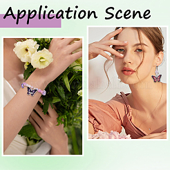 48шт 12 стиля непрозрачные акриловые подвески SACR-SC0001-45