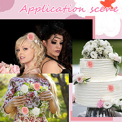 200 шт. 2 цвета 3D пенопластовые розы украшения аксессуары&nbsp;DIY-CP0008-67