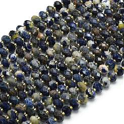 Природный содалит бисер нитей G-P573-A46-01