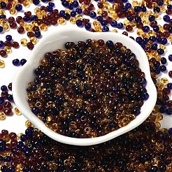 Perles de rocaille en verre de couleurs transparentes&nbsp;X1-SEED-P006-02A-10