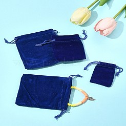 18 шт. 3-х видов прямоугольных бархатных мешочков с завязками TP-FS0001-04B