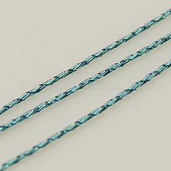 メタリック糸  刺しゅう糸  9プライ  空色  0.8mm  約328.08ヤード（300m）/ロール&nbsp;MCOR-G001-0.8mm-06