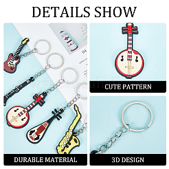 20шт 10 стильных силиконовых брелока-подвески KEYC-GA0001-22