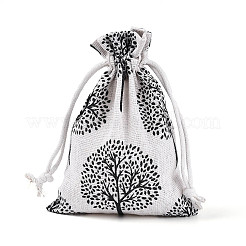 Pochettes en toile de jute&nbsp;ABAG-N009-04B