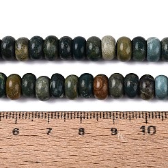 天然寿山翡翠ビーズ連売り  ロンデル  スムーズ  7.5~8.5x4~5.5mm  穴：0.9~1mm  約75~94個/連  14.76~15.35インチ（37.5~39cm）&nbsp;G-N367-02A-16