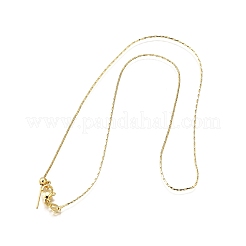 1 мм латунная цепочка «бостон» регулируемые слайдеры ожерелья NJEW-M108-31G