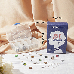 DIY-Sets zum Basteln von Ohrringen im Leopardenmuster-Stil&nbsp;DIY-SC0001-63P