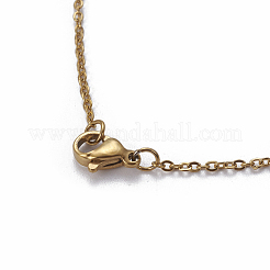 (vente d'usine de bijoux) Colliers pendentifs en acier inoxydable 304&nbsp;NJEW-E141-32