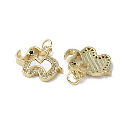 Латунные микро проложить кубического циркония подвески&nbsp;KK-G485-24A-G