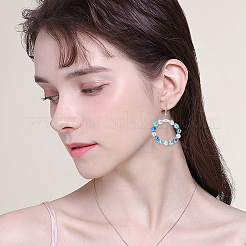 5 couleurs perles acryliques transparentes&nbsp;MACR-PA0001-03A-01