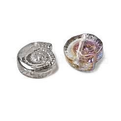 Гальванизируйте прозрачные стеклянные бусины EGLA-L047-05B