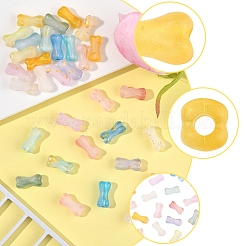 130 шт. 13-цветные градиентные прозрачные акриловые бусины&nbsp;OACR-FS0002-04