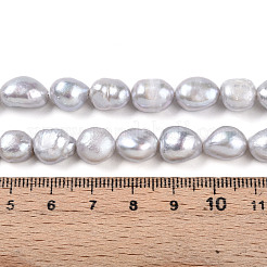 Нити из натурального культивированного пресноводного жемчуга PEAR-N014-09B-01