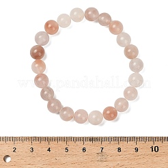 8 мм натуральный золотой шелковый нефрит из Синьцзяна&nbsp;BJEW-G756-01A