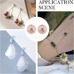 Гальванические бусины из натуральной лавы G-NB0001-94B