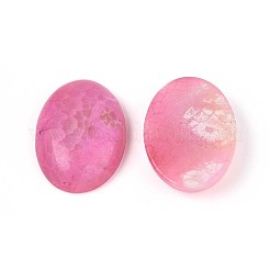 Окрашенный натуральный огненный агат кабошон с трещинками G-Q957-02B-01-18x25